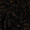 Black Sambalpuri Cotton Unstitched Fabric T01-09-0027