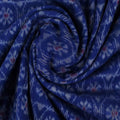 Blue Sambalpuri Cotton Unstitched Fabric T01-25-0075