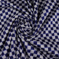 Blue Sambalpuri Silk Unstitched Fabric